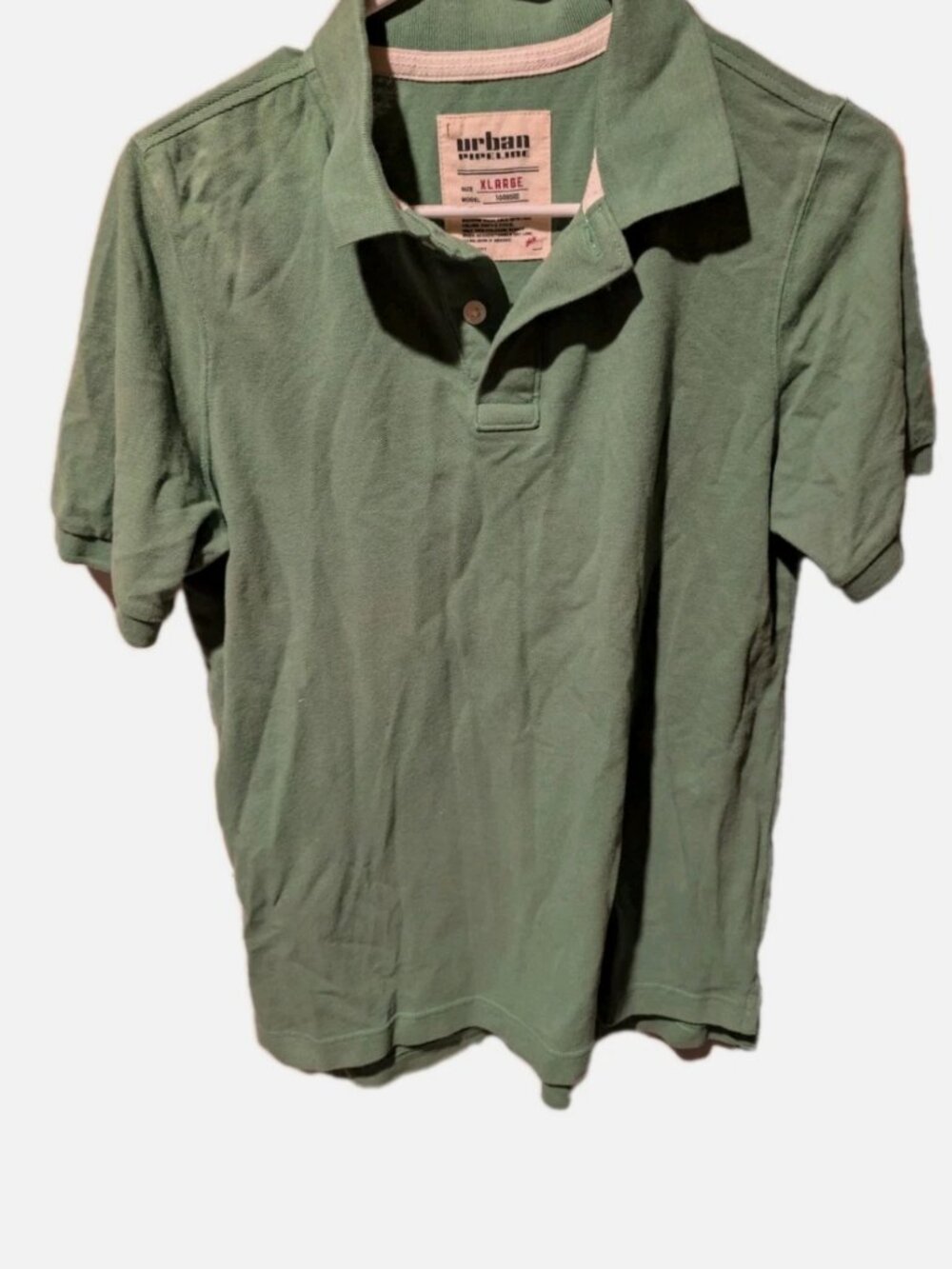 Vintage Y2K Urban Pipeline Collar Polo Shirt Size Xl